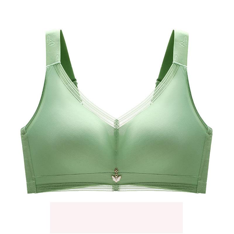 Sexy Large Size Adjustable Non-marking Underwear Female Thin Section of Large Breasts On The Support Anti-slip Polymerization To Collect Breasts Bra