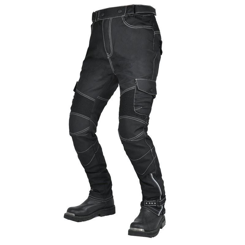 Mens Motorcycle Riding Pants Oxford Cloth Waterproof Multi-pocket Work Motocross Racing