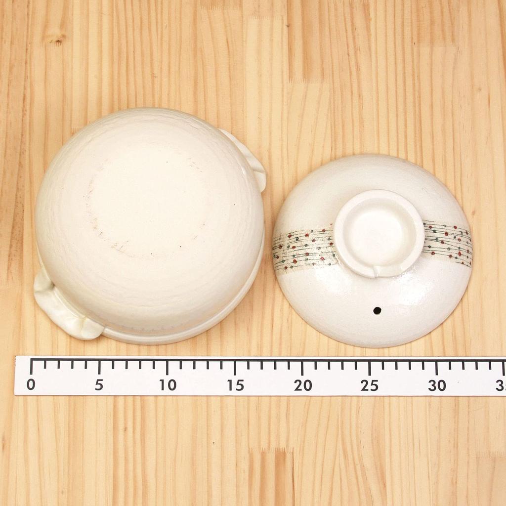 Maruyoshi Pottery Banko Ware Горшок Zosui Shiratama Sudare M0259 Белый 900 мл Нет. 5,5