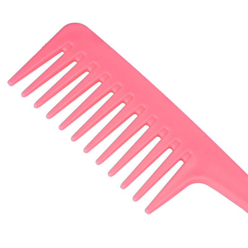 Large Curved Anti-Static Plastic Comb for Long Hair - Wide Tooth Split Hook Comb for Men and Women