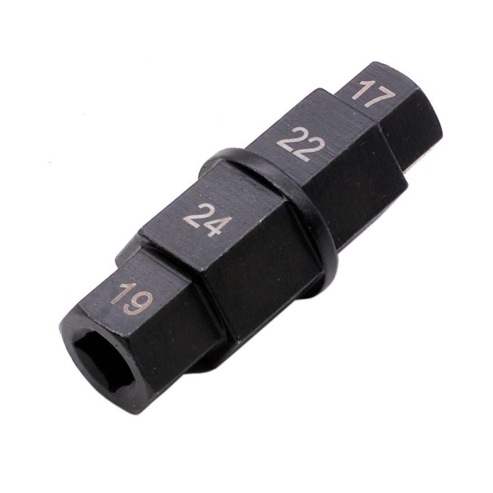 17 19 22 24mm Front Wheel Axle Removal Tool 4-In-1 Repair Wrench Durable Hex Key Socket