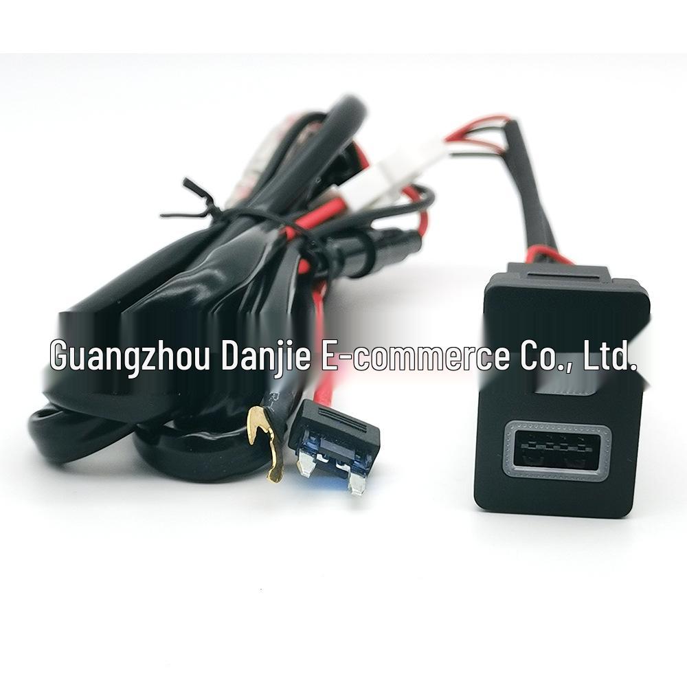 Двойное USB-зарядное устройство для Toyota: Быстрая зарядка PD QC3.0 с TYPE-C Без потерь Жгут проводов