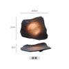 Japanese Retro Ceramic Tableware Sushi Plate Irregular Flat Plate Black Breakfast Plate Home Dish Plate Snack Plate