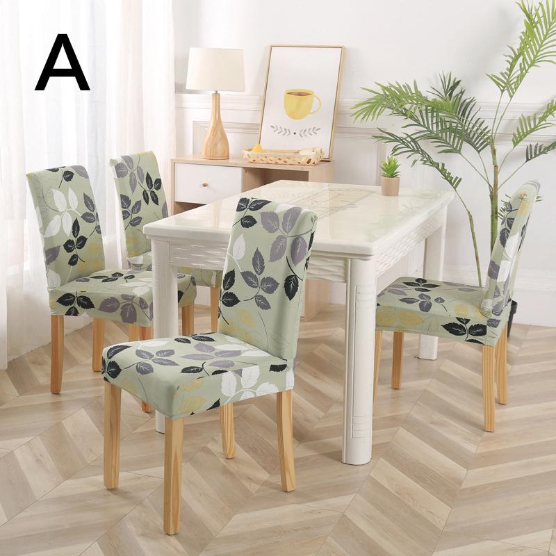 1 шт., универсальный чехол на стул для ресторана с цветочным принтом, эластичный чехол на стул из спандекса, офиса, отеля