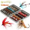 Приманки для рыбалки нахлыстом, размер 9, стиль, 44 шт., наборы наживок для рыбалки нахлыстом с коробкой, рыболовные приманки, крючки для рыбалки