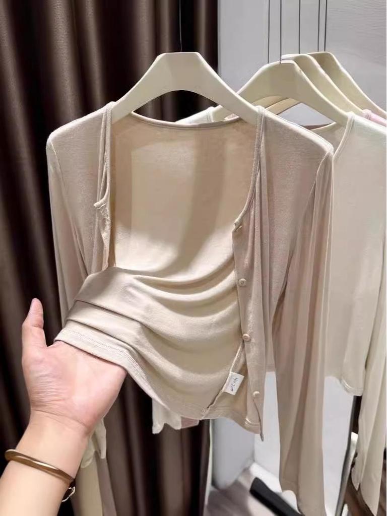 Женский кардиган из модала 'Ледяной шелк' для защиты от солнца – Летняя шаль с длинным рукавом