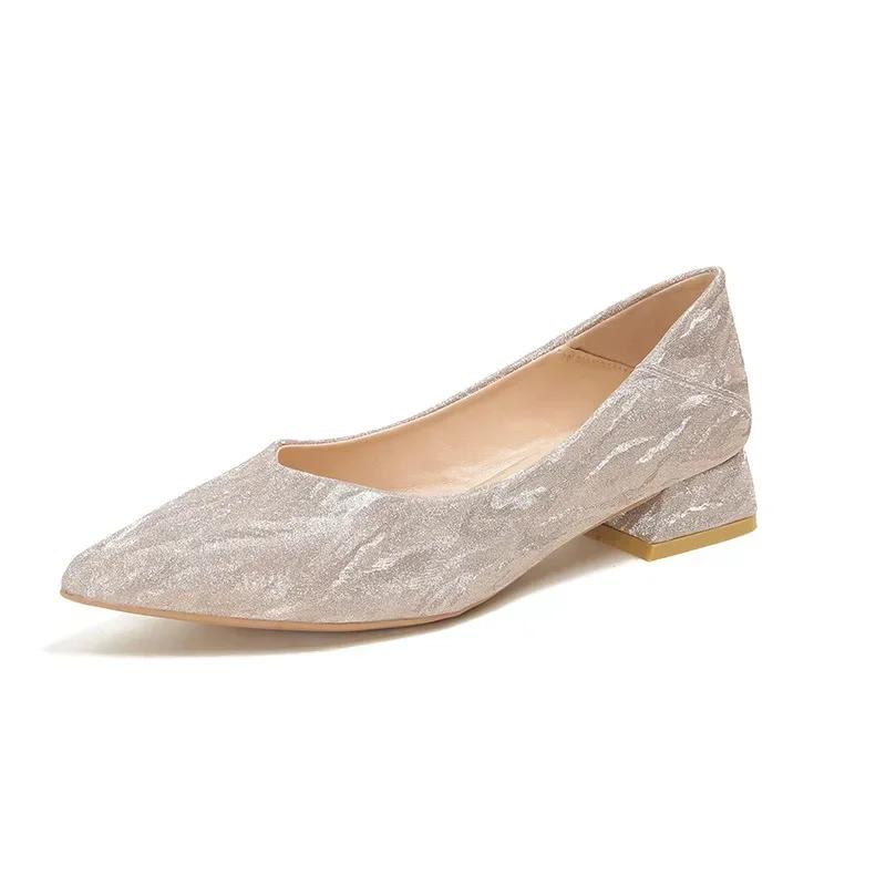 Женские летние туфли-лодочки, туфли с острым носком, женская обувь большого размера с мягкой подошвой, Zapatillas Mujer