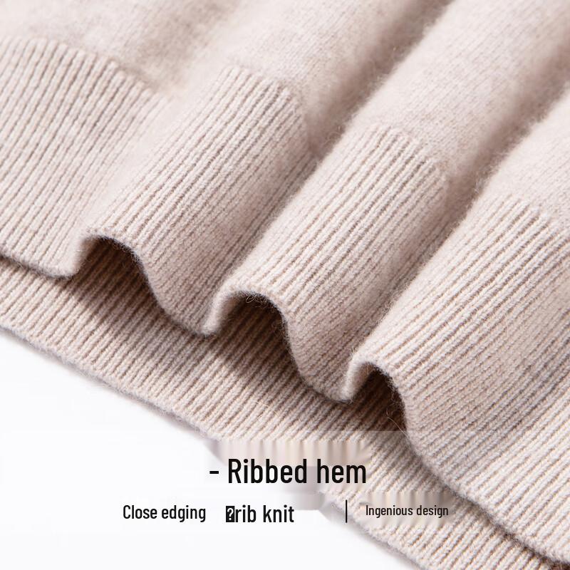 Hodo Мужской Роскошный Свитер из Смеси Кашемира с Круглым Вырезом