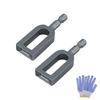 2PCS Electric Drill Wire Twisting Tool with 1/4 Inch Hex Shank Portable Carbon Steel Wire Twister Easy To Install for Drill