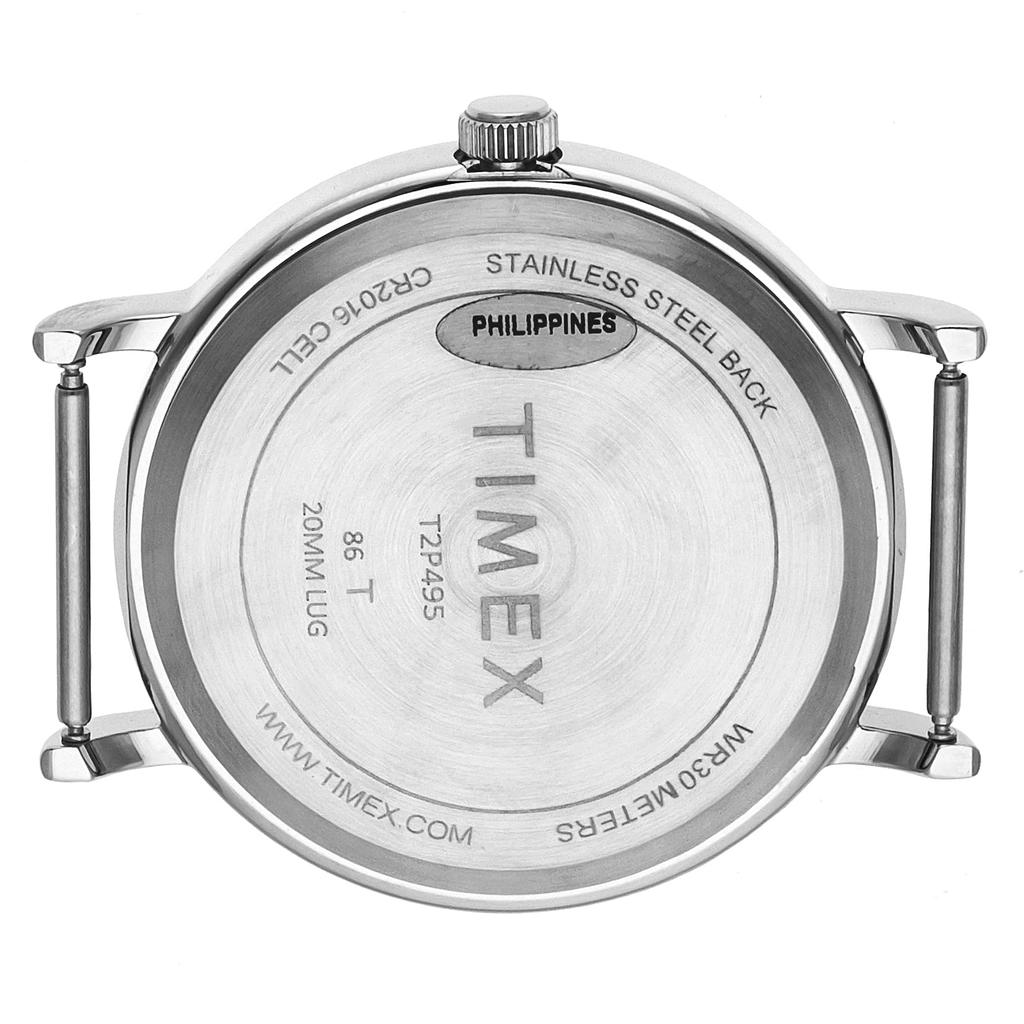 Кварцевые часы TIMEX Weekender из латуни и телячьей кожи T2P495 Мужские кожаные, [Оригинал]