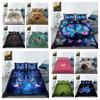 Butterfly Bed Cover Suit with Home Textiles Insect Gift Printing Bedding Cover Suit with Pillowcase Luxury Home Decor