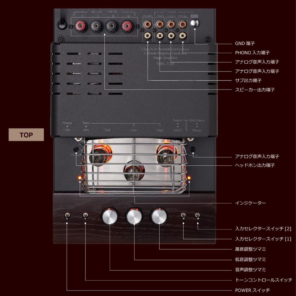SOUNDWARRIOR Made In Japan Vacuum Tube Amplifier Headphone Amplifier Analog Audio Integrated SWL-T20-SD