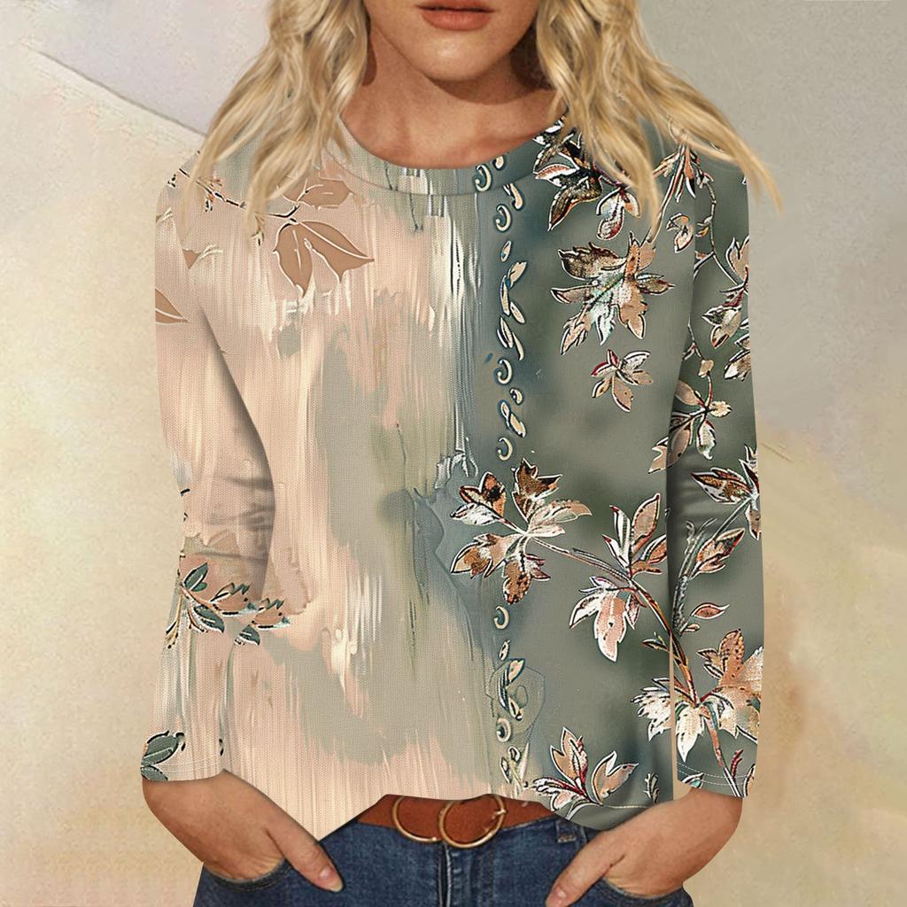 Женские рубашки с длинным рукавом и круглым вырезом, базовая футболка, повседневный топ, осенняя модная туника, облегающие футболки