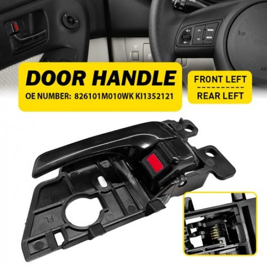 Black Driver Left Interior ide Inner Door Handle Fit 2010-2013 Kia Fitte Koup
