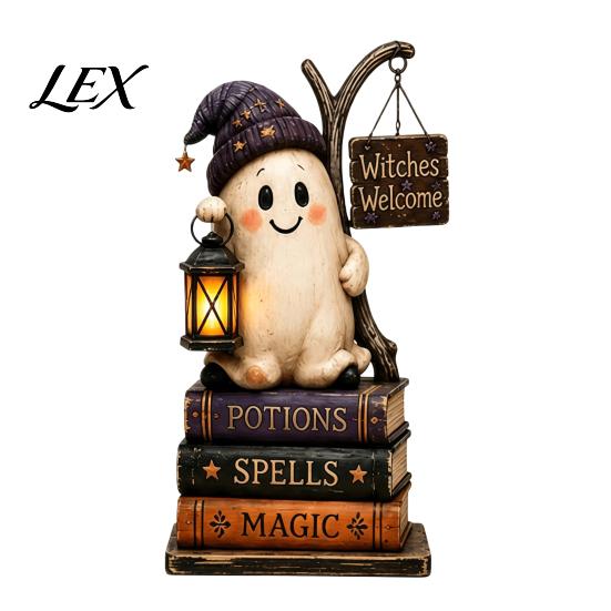 Retro Wooden Holiday Signs Farmhouse Halloween Tabletop Decorations, Table Topper Signs, Spooky Country Style Decor Pumpkin Ghost Tiered Tray