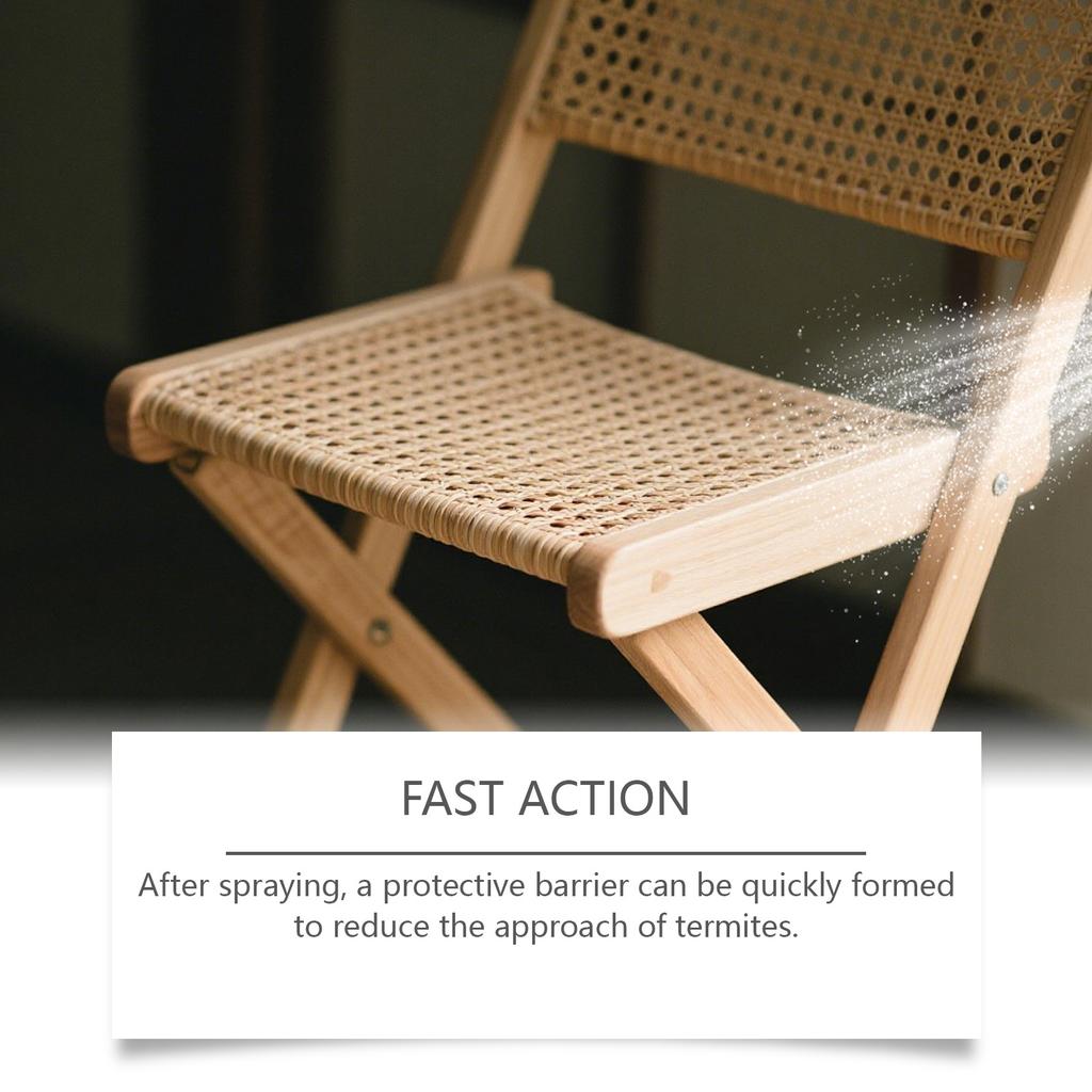 Спрей от термитов удобен и не вызывает раздражения при использовании, подходит для террас, балконов и садов, 50 мл