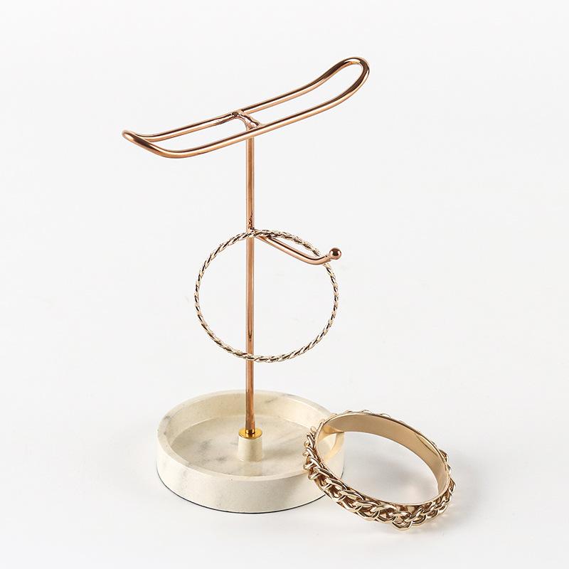 Light Luxury Metal Ornaments Earrings Necklace Jewelry Display Stand Model Room Hotel Bedroom Cloakroom Table Decorations
