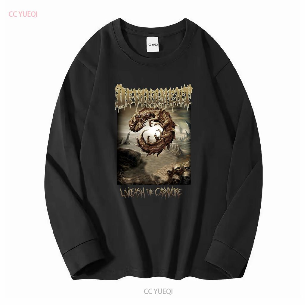 Devourment Unleash The Carnivore Футболка Черная Мужская S до 3XL PM904 винтажная Стиранная мужская Дышащая Универсальная Мягкая Унисекс Повседневная