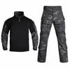 Hanye Camouflage Long Sleeve Cycling Jersey Set Tactical Training Uniform Suit