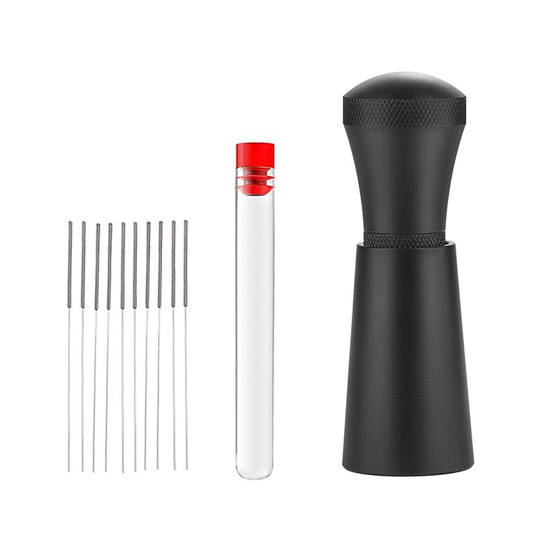 Инструмент для распределения эспрессо, иглы из нержавеющей стали 304, установлены 10 дополнительных игл для замены мешалки для эспрессо