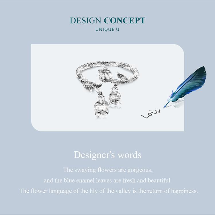 BAMOER, стерлинговое серебро 925 пробы, великолепное открытое кольцо с цветами для женщин, платиновое ювелирное изделие с тонким покрытием, обручальное кольцо, свадебный подарок