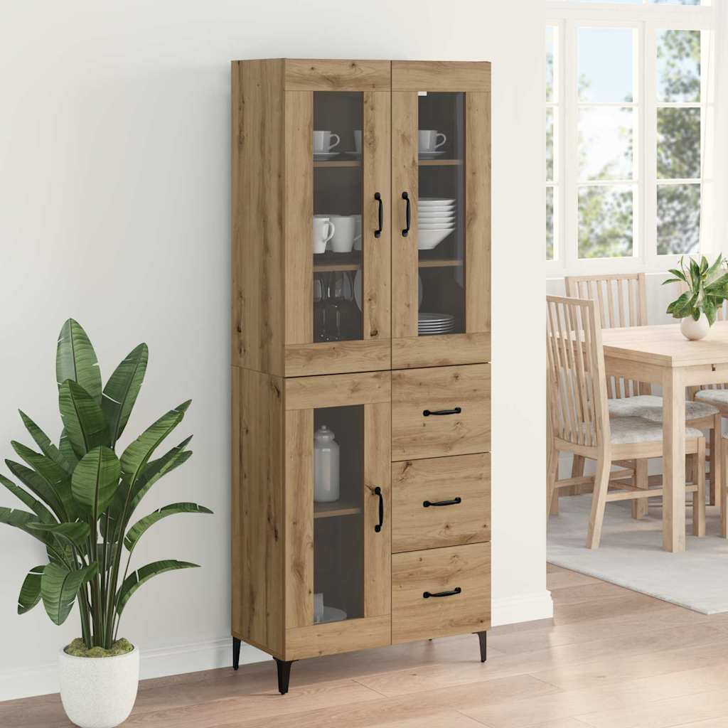 Highboard Artisan Oak 69.5 x 34 x 180 cm Particle Board