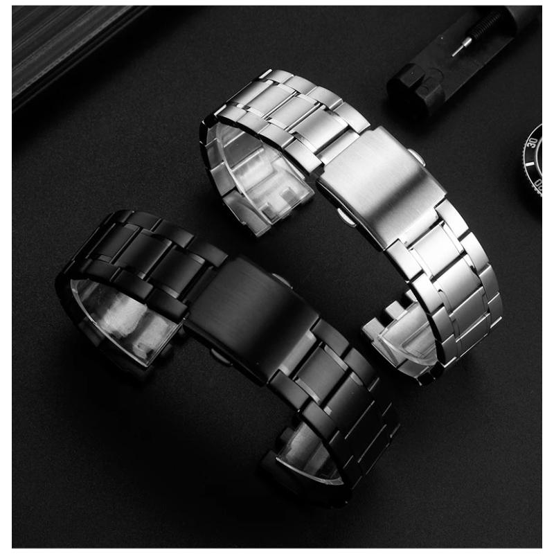 19 мм 21 мм Для Swatch цельнометаллический браслет вогнуто-выпуклая часовая цепочка YVS400 451 YVB404 железные мужские женские стальные ремешок для часов