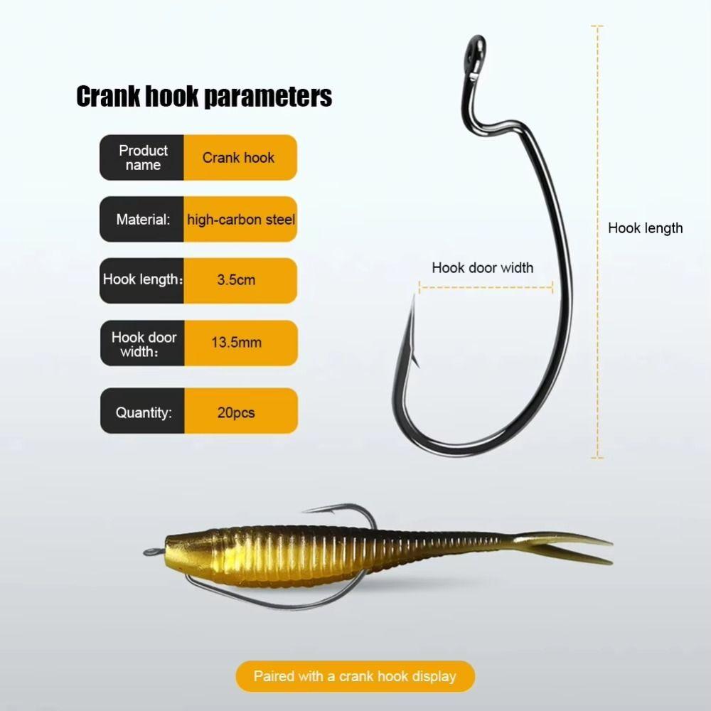 61 шт ПВХ пластиковый мягкий набор для наживки для рыбы коробка для хранения 40 наживок и 20 крючков рыболовные принадлежности