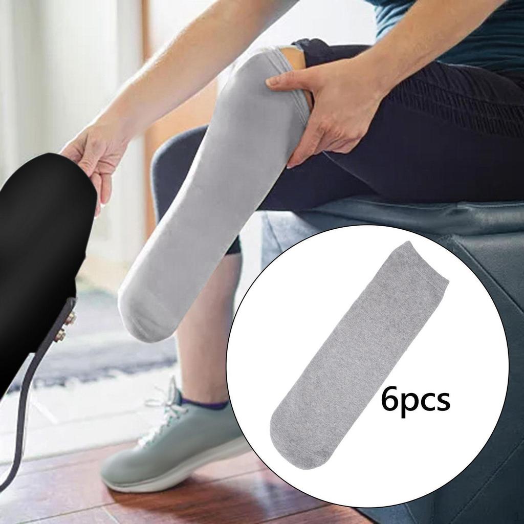 6 упаковок носков для ампутантов для защиты культи, хлопковый материал, комфорт