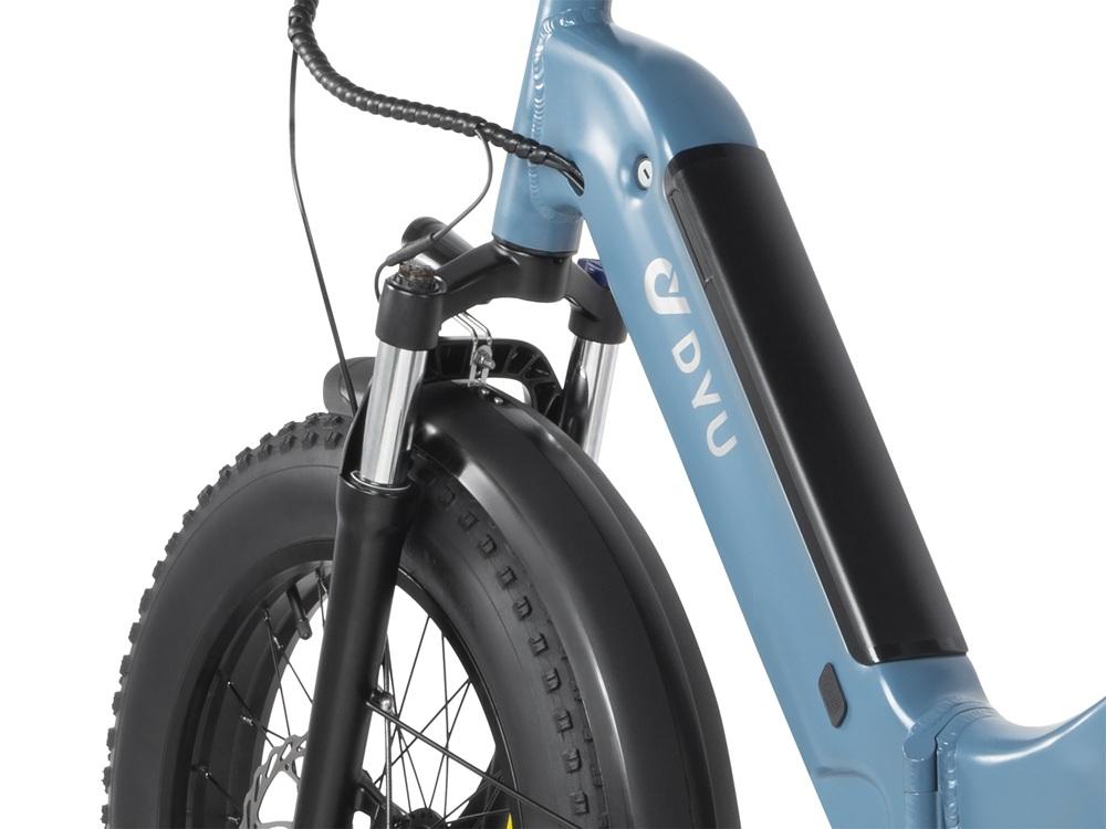 DYU-FF500 Electric Bicycle: 500W Motor, 48V 13.5Ah Battery, Long Range Commuter E-Bike for Adults, Foldable, Lightweight, City Riding