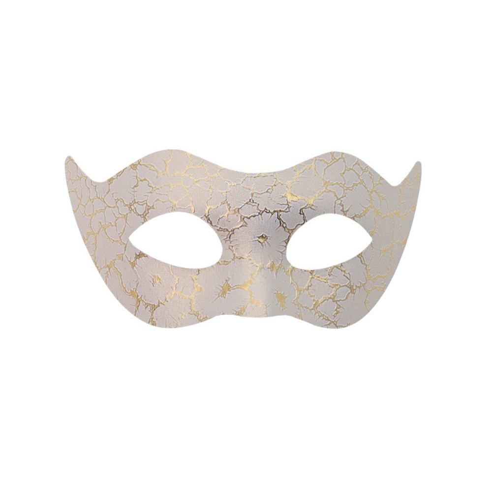 Винтажные пластиковые маски для маскарада, с узором трещин, для вечеринки, украшение, маски на Марди Гра, 3 стиля, маска на пол-лица, фестивальный костюм для вечеринки