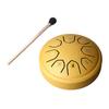 Язычковый барабан 4,5 дюйма 8 тонов до мажор Углеродистая сталь Мини-язычковый барабан для взрослых детей начинающих Золотой
