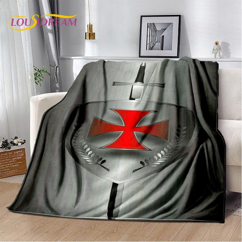 Мягкое плюшевое одеяло Cavalier Knight Templar Crusaders, фланелевое одеяло для гостиной, спальни, кровати, дивана, пикника