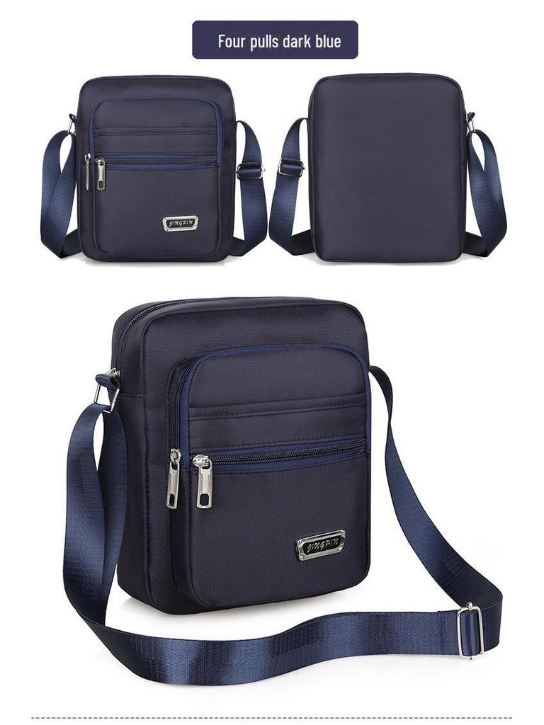 Корейская водонепроницаемая многослойная сумка через плечо большой емкости для мужчин и женщин