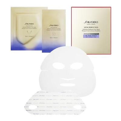 SHISEIDO Vital Perfection L Define Radiance Face Mask 6 Set Тип листов Цветочный аромат Hari Brightening Сухие мелкие морщины Shiseido [Официальный] Упаковка/Маска