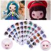 Игрушки Сделай сам Аксессуары для кукол Паста для лепки Лицо Орган Наклейки Любовь Милый Стикер Мультяшные Наклейки для глаз