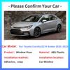 Для Toyota Corolla E210 GR Altis 2020~2024 Sedan Window Vent Visor Sun Awnings Shelters Car Side Rain Guard Deflector Accessories