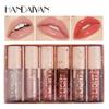 6Pcs/set Lip Gloss Sexy Plump Glitter Crystal Jelly Red Nude Lipstick Liquid Waterproof Moisturize Oil Lipgloss Makeup
