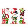 Wooden Playful Letter Christmas Decor Featuring Adorable Snowman Gnome And Characters Elderly