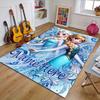 Custom Frozen Mat Personalized Name, Polyester Washable Indoor Entryway Rug, Gift for Christmas, Easter, Thanksgiving Day