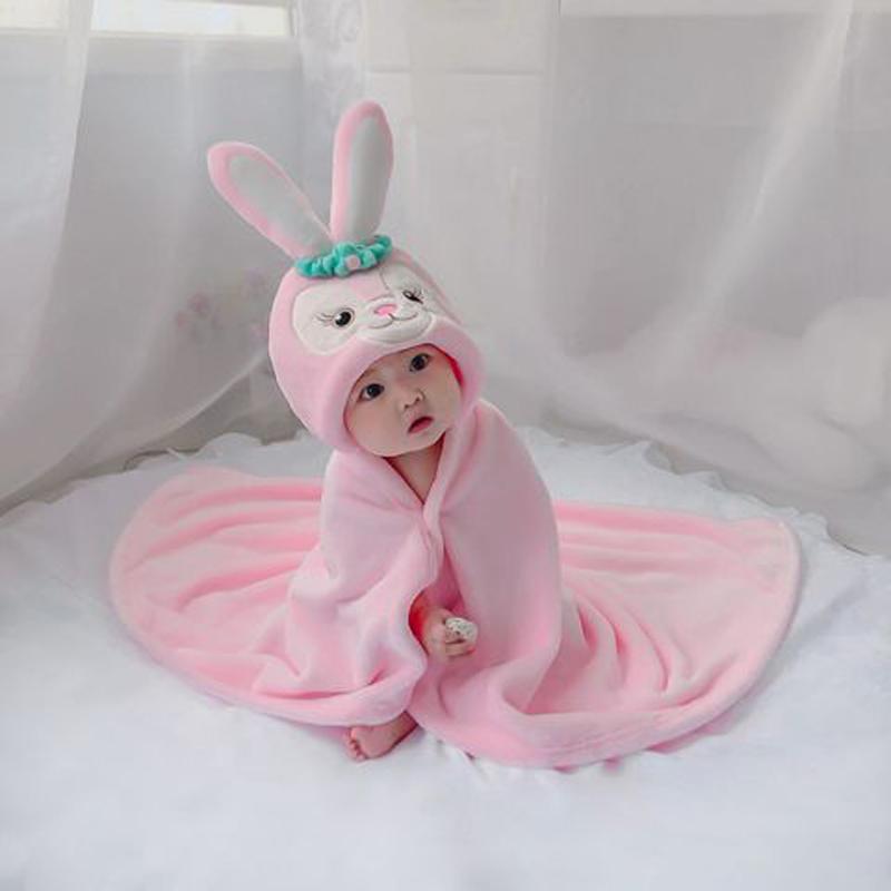 Детская одежда Банное полотенце с капюшоном Халат из коровы Плащ с мультяшными животными Фланелевое банное полотенце Одеяло.