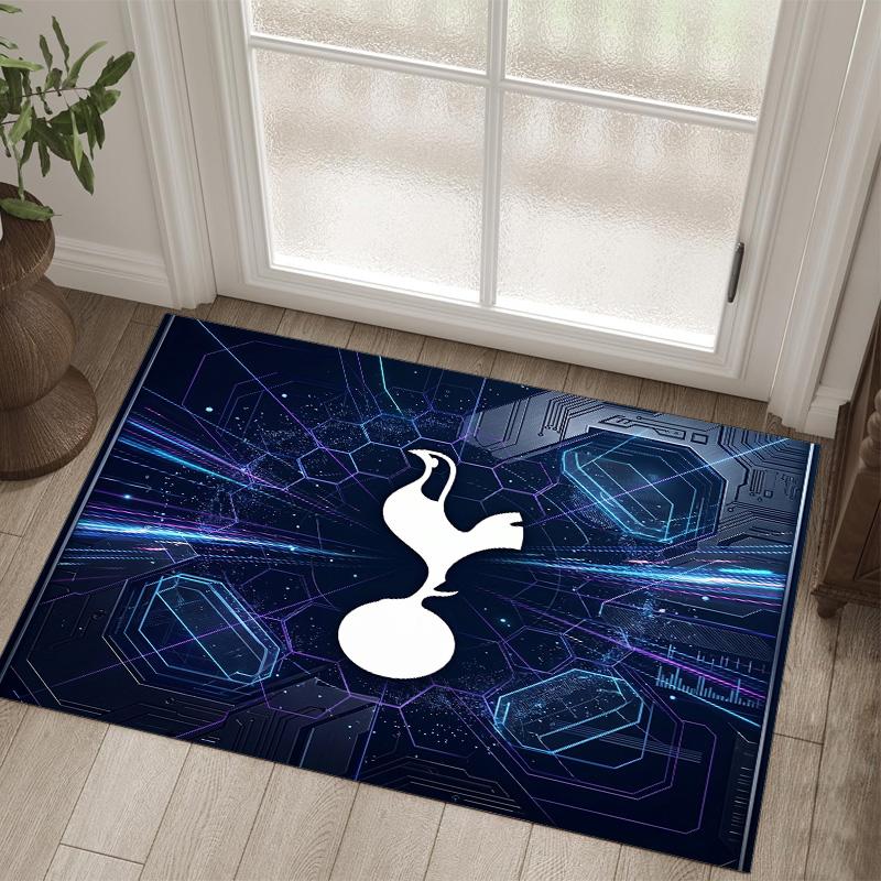 Дизайн Tottenham Hotspur Кристальный Велюровый Ковер Уютный Не?Нескользящий ковер с принтом для спальни, гостиной, прихожей