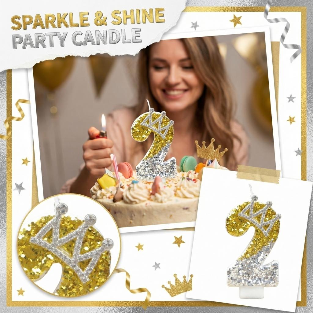 Fashion Cartoon Creative Birthday Candles Party Digital Candles