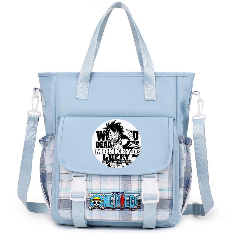 Аниме One Piece Дышащая компьютерная сумка женская сумка через плечо Милая сумка-мессенджер для подростков девочек и мальчиков школьная сумка женская повседневная моющаяся сумка