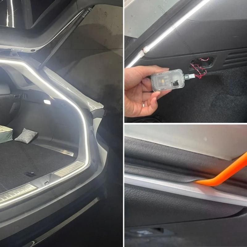 Для BYD HAN L EV DMi 2025 Автомобиль Задний Багажник Яркая Светодиодная Лента Освещение Водонепроницаемая Гибкая Аксессуары