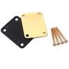 Gold Mounting Plate With Screws Parts Guitar Neck Plate Joint Back Electric ST