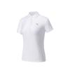 Simple And Comfortable Versatile Short Sleeve Polo Shirt Women Tops Snow-White 162527101D-1