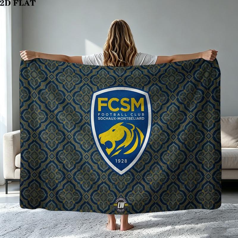 FC SOCHAUX Print Flannel Blanket High Quality Warm Comfortable Cover for All Seasons Perfect for Gifts Home Decor