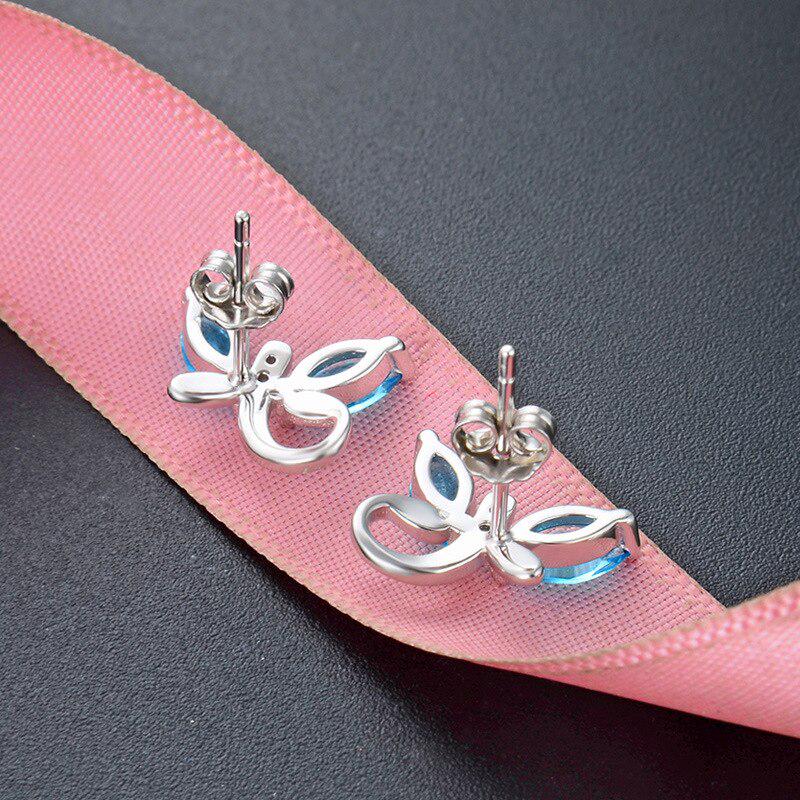 Танциз стерлингового серебра 925 пробы циркон серьги серьги-капли для женщин подарки на свадьбу