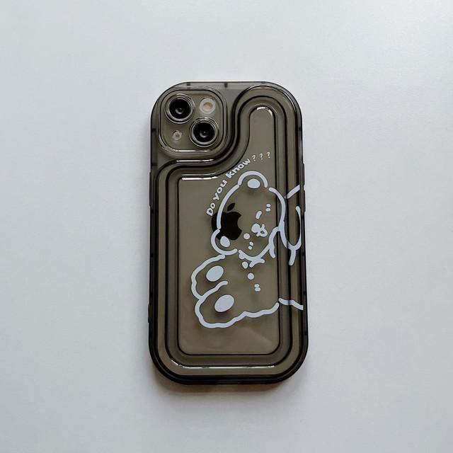 Классический чехол для телефона с милым медведем, мягкий силиконовый мультяшный кролик, пара, противоударный чехол для Iphone 14 13 Pro Max 12 11 Promax